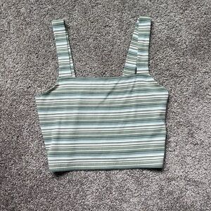 AMERICAN EAGLE STRIPED CROPPED TOP SIZE MEDIUM (gently used)